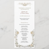 Libreto de Misa Católica Elegante Programa de Boda プログラム (正面)