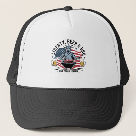 Librity Beer & bbq 250th Years Strong 4th of July キャップ (正面)