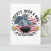 Librity Beer & bbq 250th Years Strong 4th of July 招待状 (スタンド正面)