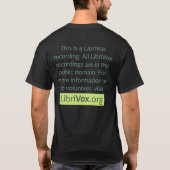 Librivoxの録音 Tシャツ (裏面)