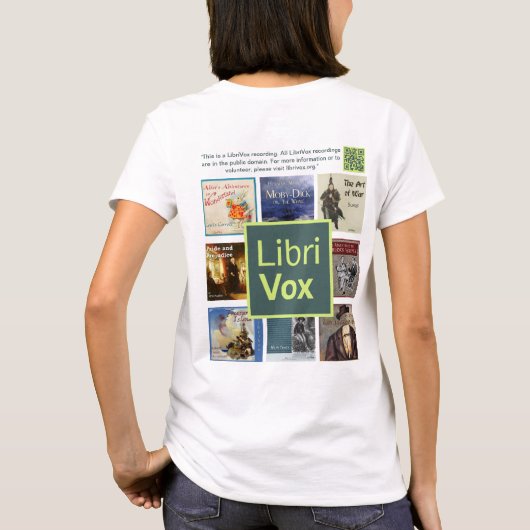 LibriVox Shirt - Style 2 Tシャツ (裏面)
