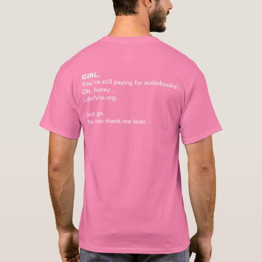 LibriVox Tシャツ (裏面)