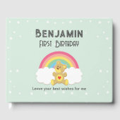 Libro de firmas osito arco iris. ゲストブック (正面)