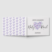 Libro de visitas en tonos lilas ゲストブック (全面)