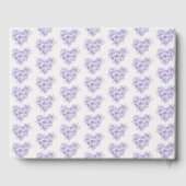 Libro de visitas en tonos lilas ゲストブック (裏面)