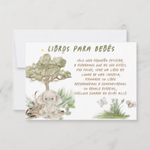 Libros para Bebebees Baby Shower Card