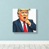 Libsを所有する大統領 キャンバスプリント (インサイチュ (ウッドフロア))