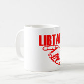 Libtard 11のozのクラシックで白いマグ コーヒーマグカップ (正面左)