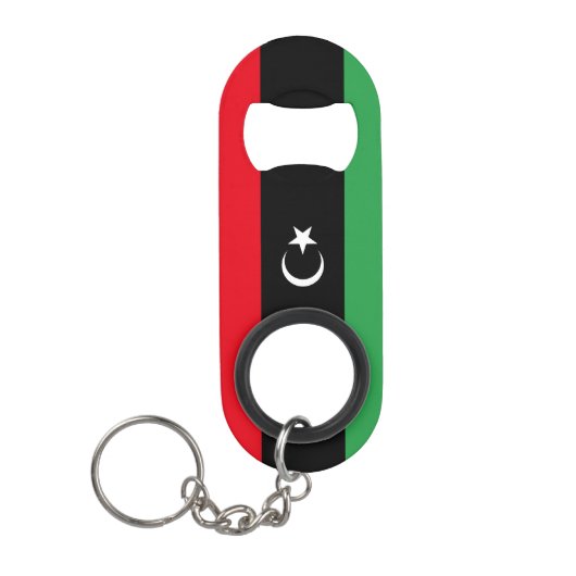 Libya Flag キーホルダー栓抜き (正面)