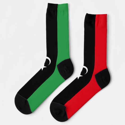 Libya Flag ソックス (左)