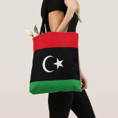 Libya Flag トートバッグ (クローズアップ)