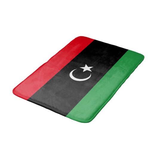 Libya Flag バスマット (アングル)