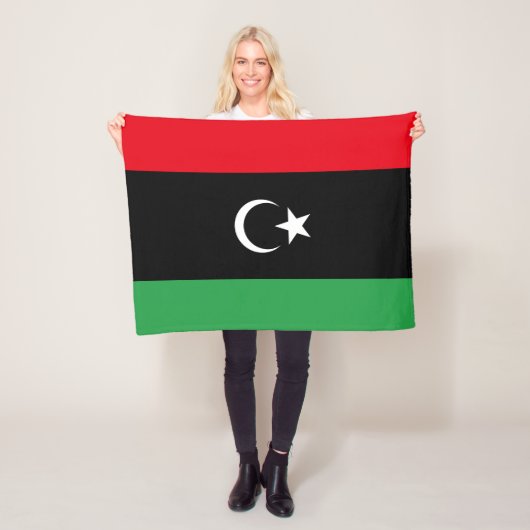 Libya Flag フリースブランケット (インサイチュ)