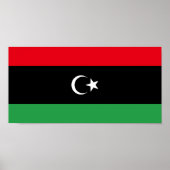 Libya Flag ポスター (正面)