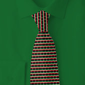 Libya Flag Brick Pattern ネクタイ