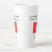 Licence to Grill Funny BBQ  – Father’s Day Gift カフェラテマグ (正面)