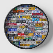 License Plate clock 壁時計 (正面)