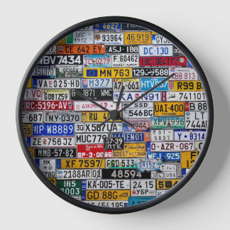 License Plate clock 壁時計