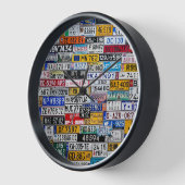 License Plate clock 壁時計 (傾斜)