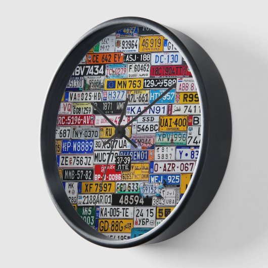 License Plate clock 壁時計 (傾斜)