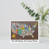 License Plate Map postcard シーズンポストカード (スタンド正面)
