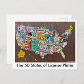 License Plate Map postcard シーズンポストカード (正面/裏面)