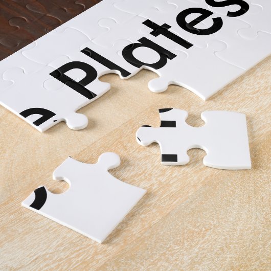 License Plate Map puzzle ジグソーパズル (側面)