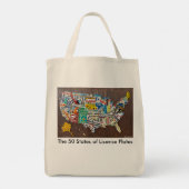 License Plate Map tote bag トートバッグ (裏面)