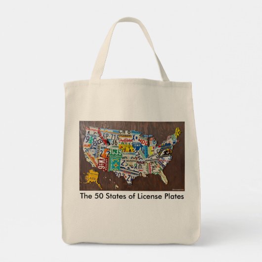 License Plate Map tote bag トートバッグ (裏面)