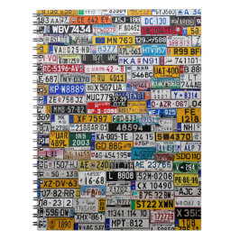 License Plate notebook ノートブック