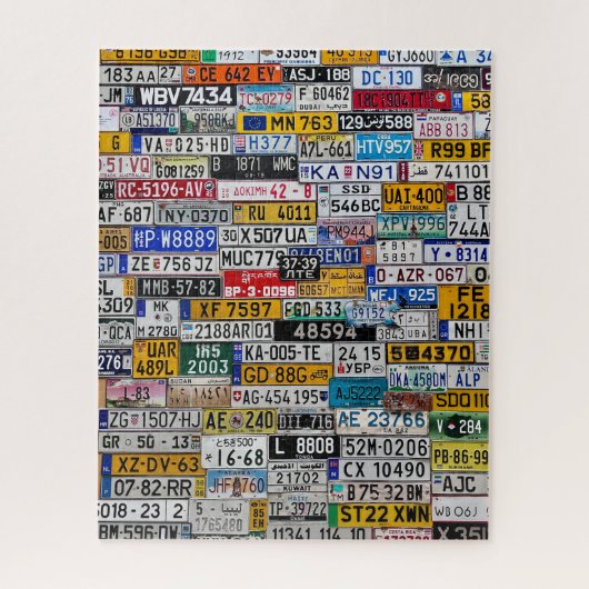 License Plate puzzle ジグソーパズル (縦)
