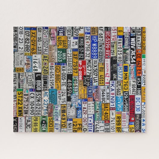 License Plate puzzle ジグソーパズル (横)
