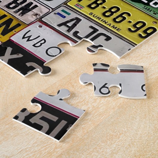 License Plate puzzle ジグソーパズル (側面)
