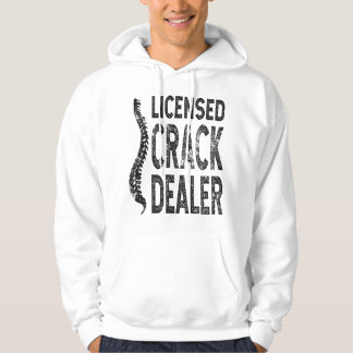 Licensed Crack Dealer Chiropractic Gift, Funny Chi パーカ
