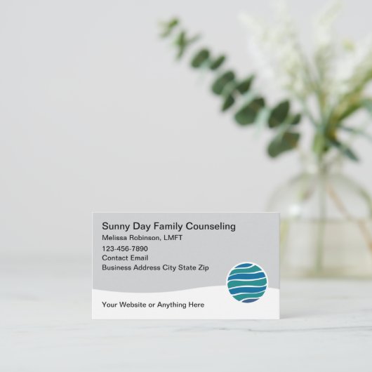 Licensed Family Counseling Service 名刺 (スタンド正面)