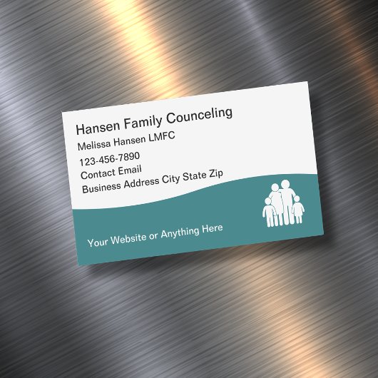 Licensed Family Counselor Mental Health マグネット名刺