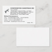 Licensed Handyman 名刺 (正面/裏面)