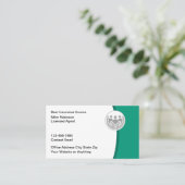 Licensed Insurance Agent Modern Business Cards 名刺 (スタンド正面)