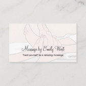 Licensed Massage Therapist Theme Business Cards 名刺 (正面)