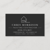 Licensed Painting Contractor QR Code Professional 名刺 (正面)