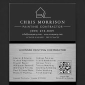 Licensed Painting Contractor QR Code Professional 名刺