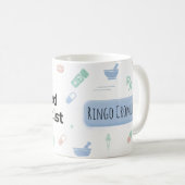 Licensed Pharmacist Personalized Mug | Modern ID B コーヒーマグカップ (正面右)