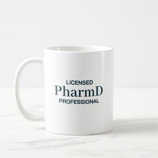 Licensed PharmD Professional Personalized コーヒーマグカップ (左)