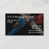 Licensed Plumber Service名刺 名刺 (正面)