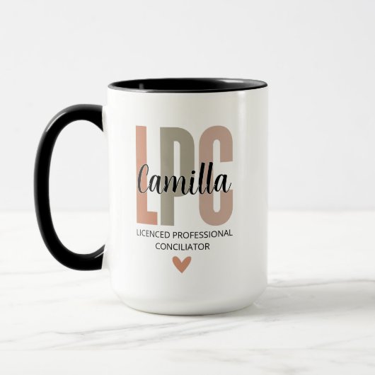 Licensed Professional Counselor Gifts, LPC Therapi マグカップ (左)