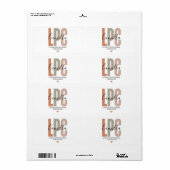 Licensed Professional Counselor Gifts, LPC Therapi ラベル (フルシート)