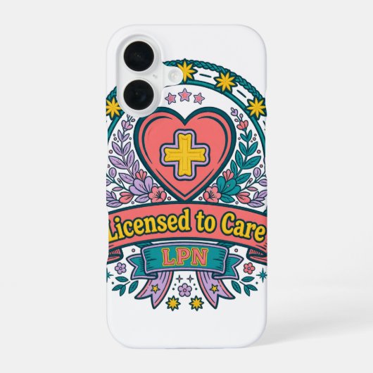 Licensed to Care LPN iPhone 16 ケース (裏面)
