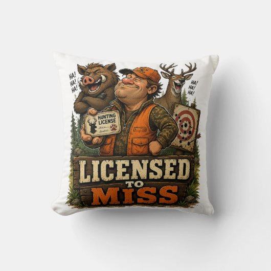 Licensed To Miss クッション (正面)
