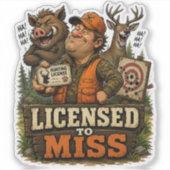 Licensed To Miss シール (正面)