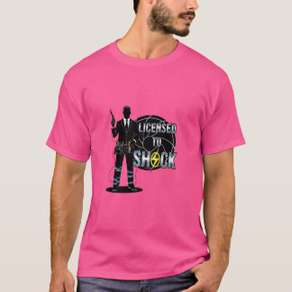 Licensed to Shock – Certified Electrician T-Shirt Tシャツ